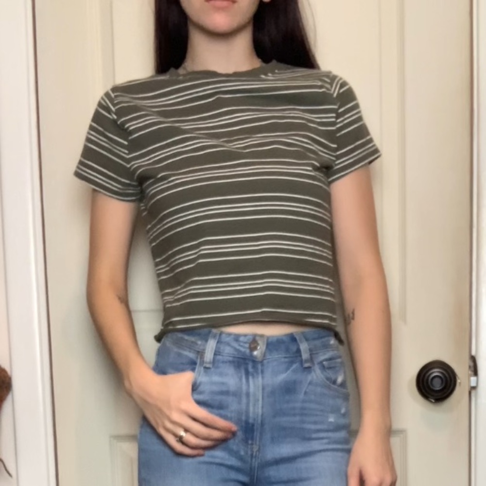 Striped Crop Top
